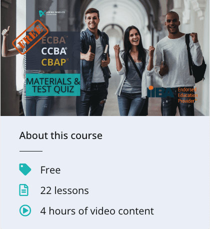 Free ECBA CCBA CBAP Materials and Tests