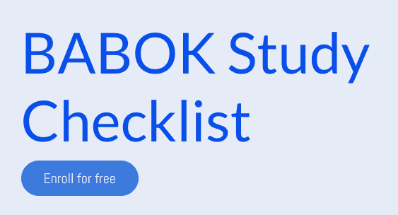 BABOK Free Study Checklist