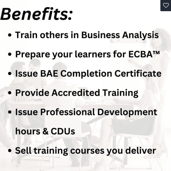 Train the Trainer Business Analysis