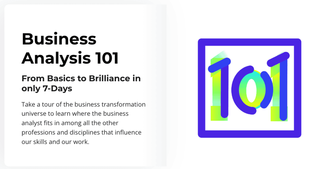 BA BLOCKS - Business Analysis 101